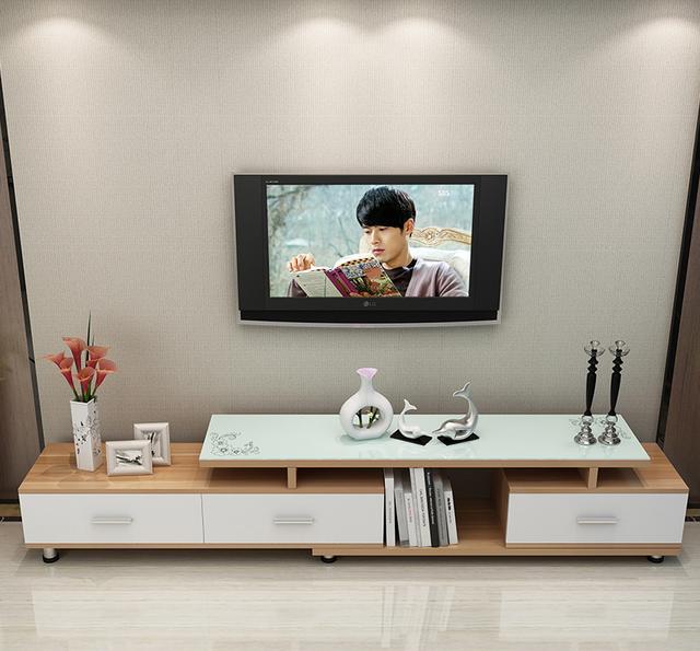 具有超多储物空间,节省了空间体积客厅现代简约电视柜优质的烤漆设计