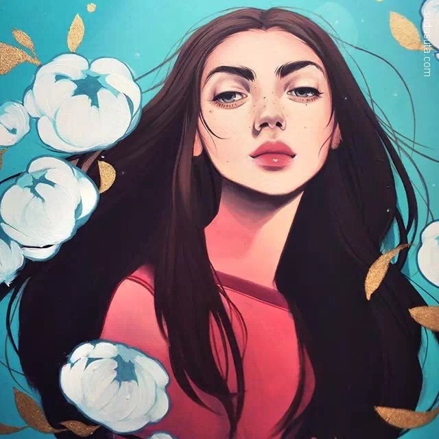 插画师kelseybeckett笔下的美女系列