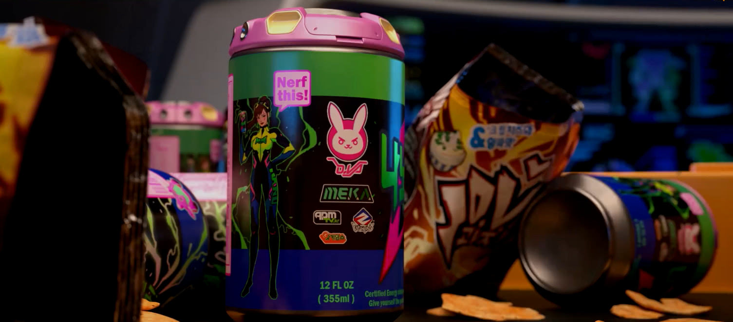 守望先锋:玩家为女友制作出dva动画中纳米可乐 超还原!