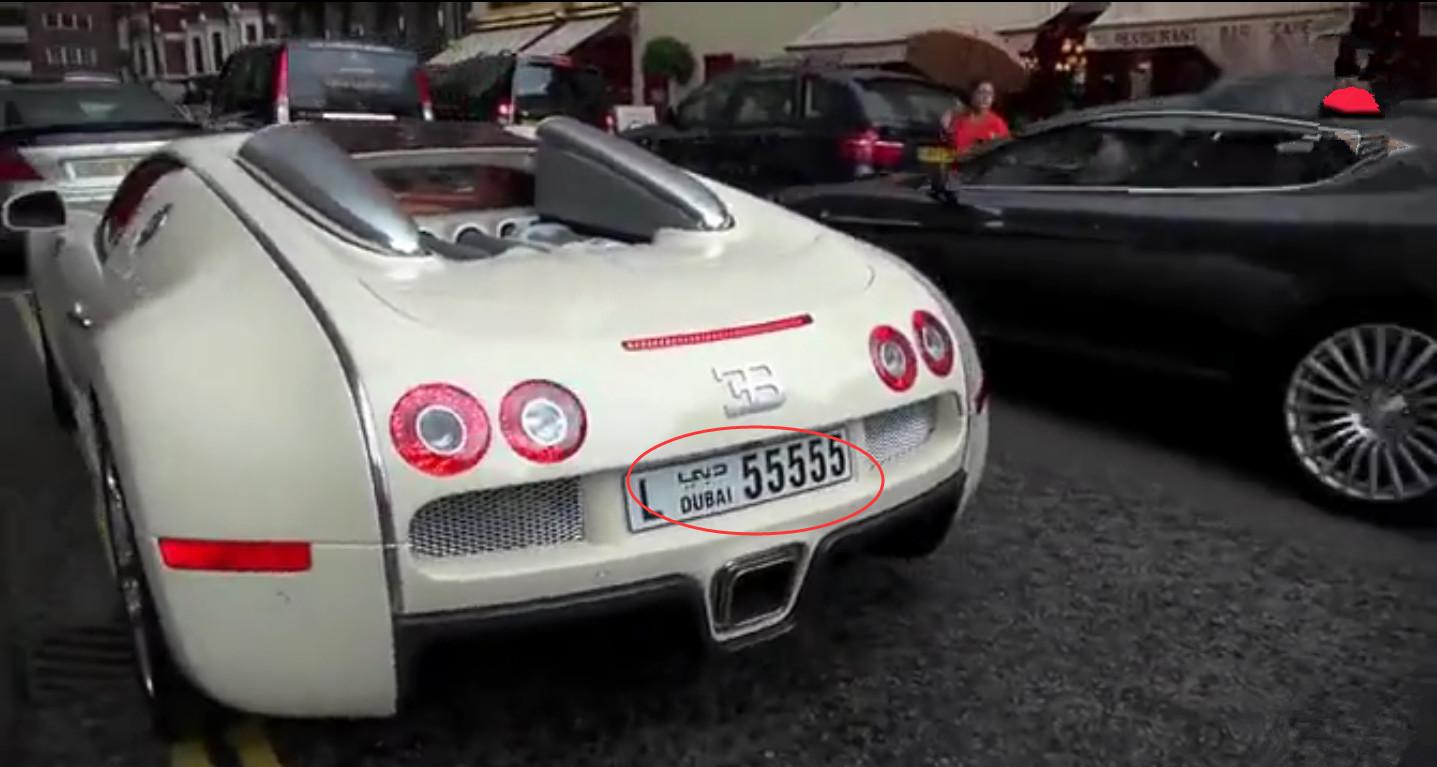 停车去办事,把布加迪停在一边就不管了,看到车牌我我似乎知道了些什么