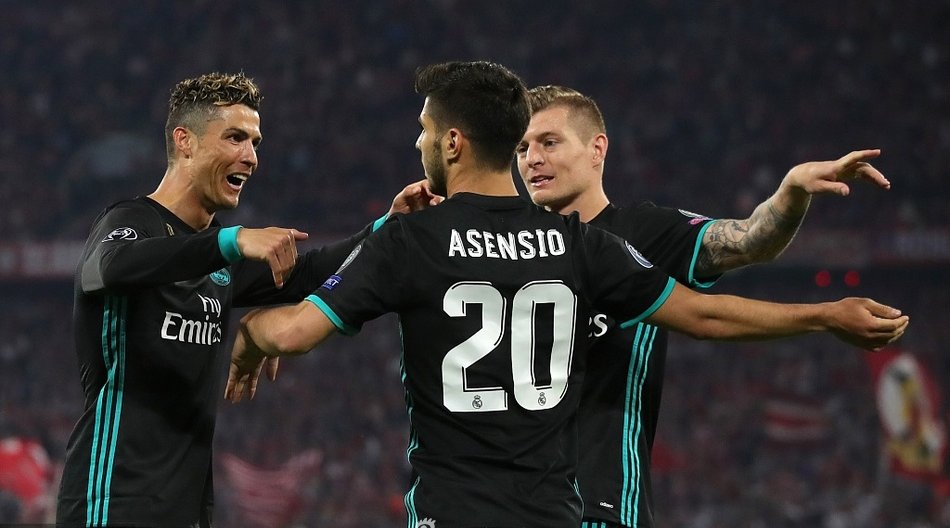 【欧冠-阿森西奥替补建功 皇马2-1逆转拜仁】欧冠半