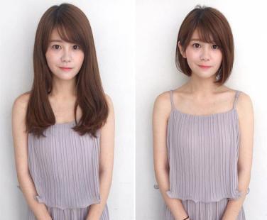 长发剪短发对比,今年流行这样剪