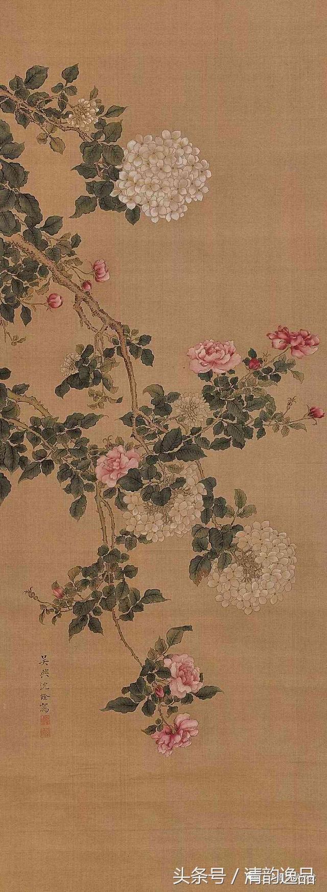 被日本人誉为“舶来第一画家”的沈铨工笔画欣赏|梅鹤图|沈铨|工笔画_新浪新闻