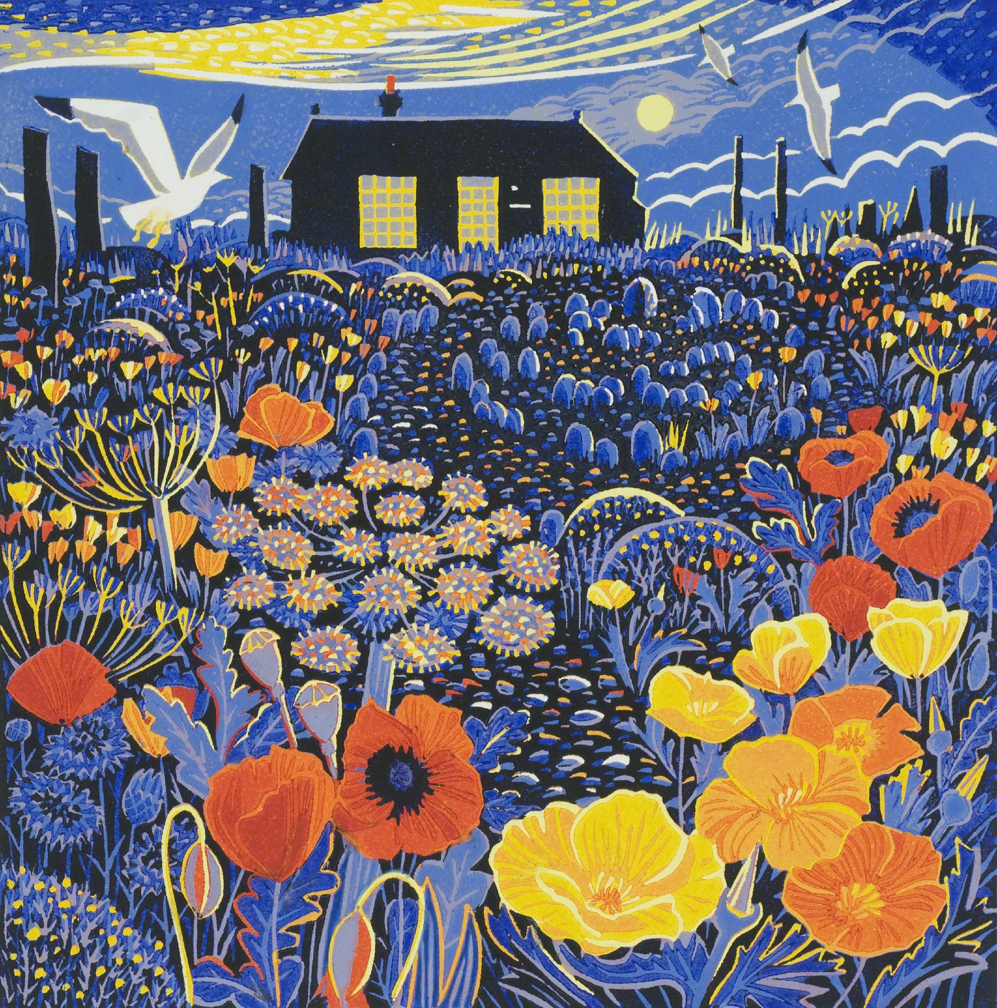 英国 面料拼贴画 annie soudain