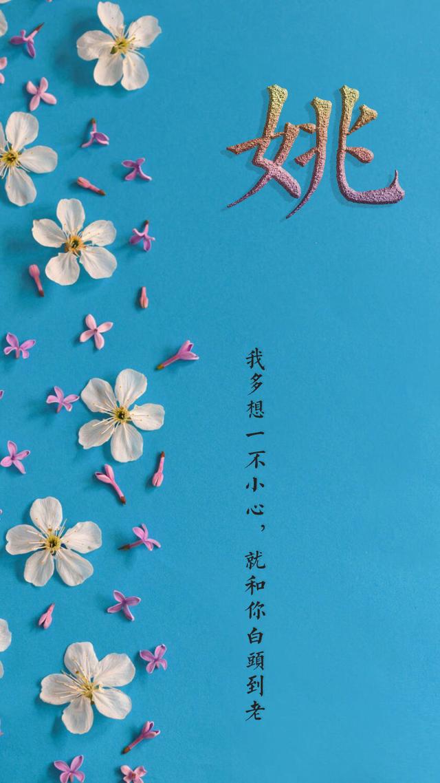 名字壁纸手机锁屏百家姓氏壁纸50张喜欢请带走