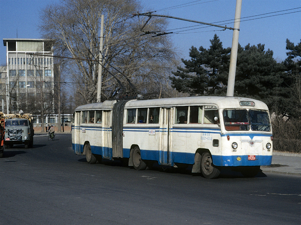 老照片东北老电车1988年tramfan