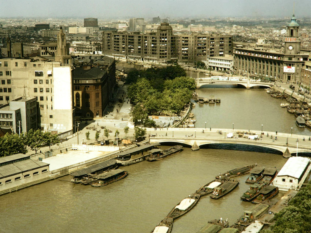 老照片上海外滩1973年哈里森福尔曼