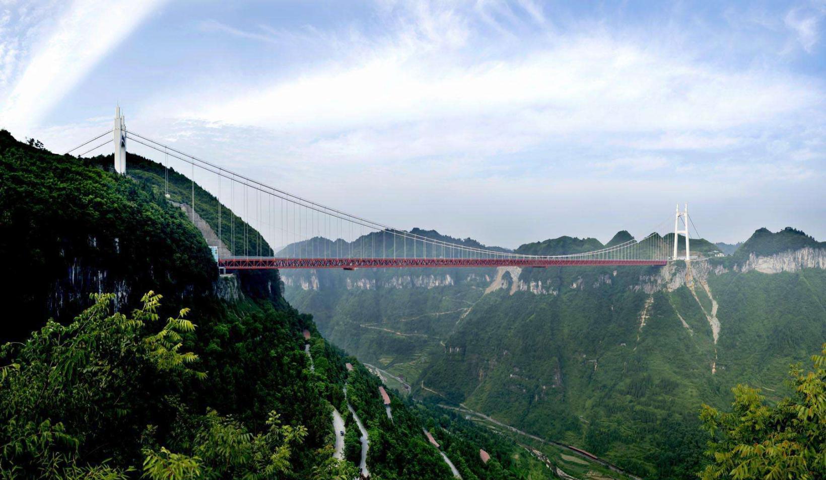 中国这座桥靠火箭发射导索, 全球仅此一条|四渡河大桥|桥梁史|峡谷