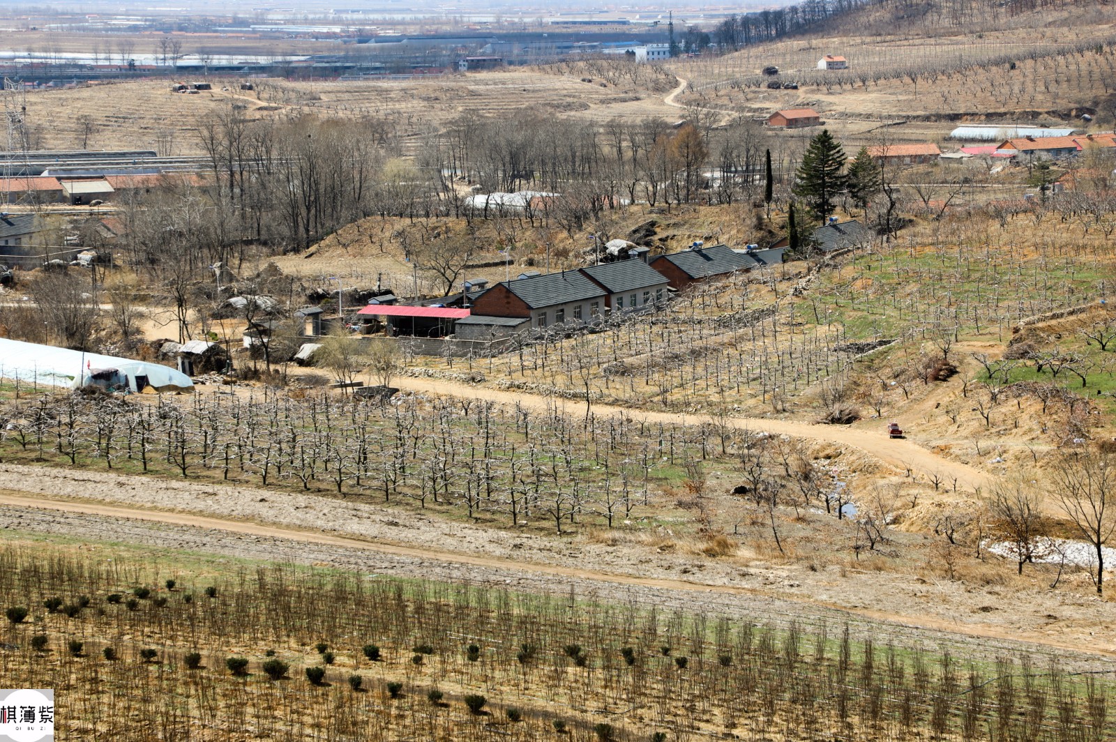 东北乡下新村庄,村民担心喷刷的青砖灰瓦会掉皮