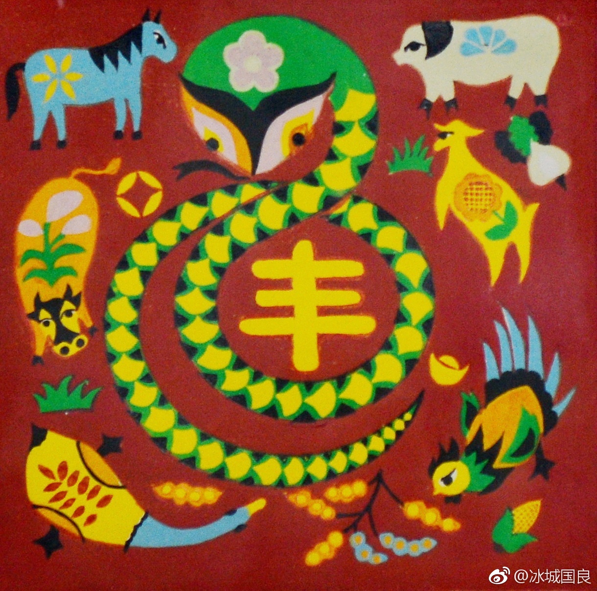 这是绥棱农民画它诞生在北大荒