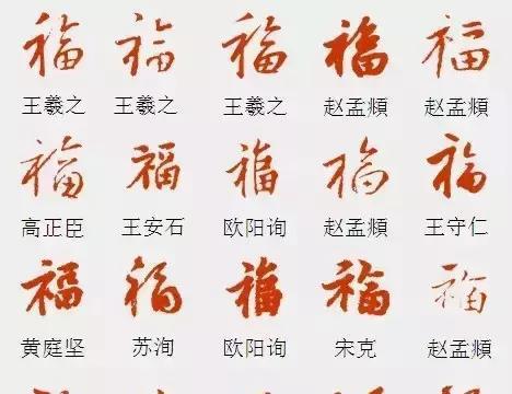 历代名家福字集合,难得一见,见者增福~_新浪新闻