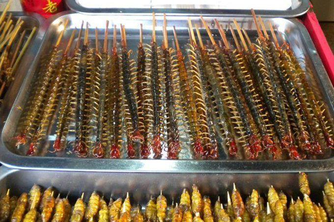 夜市奇葩烧烤外国见了都害怕你吃过吗