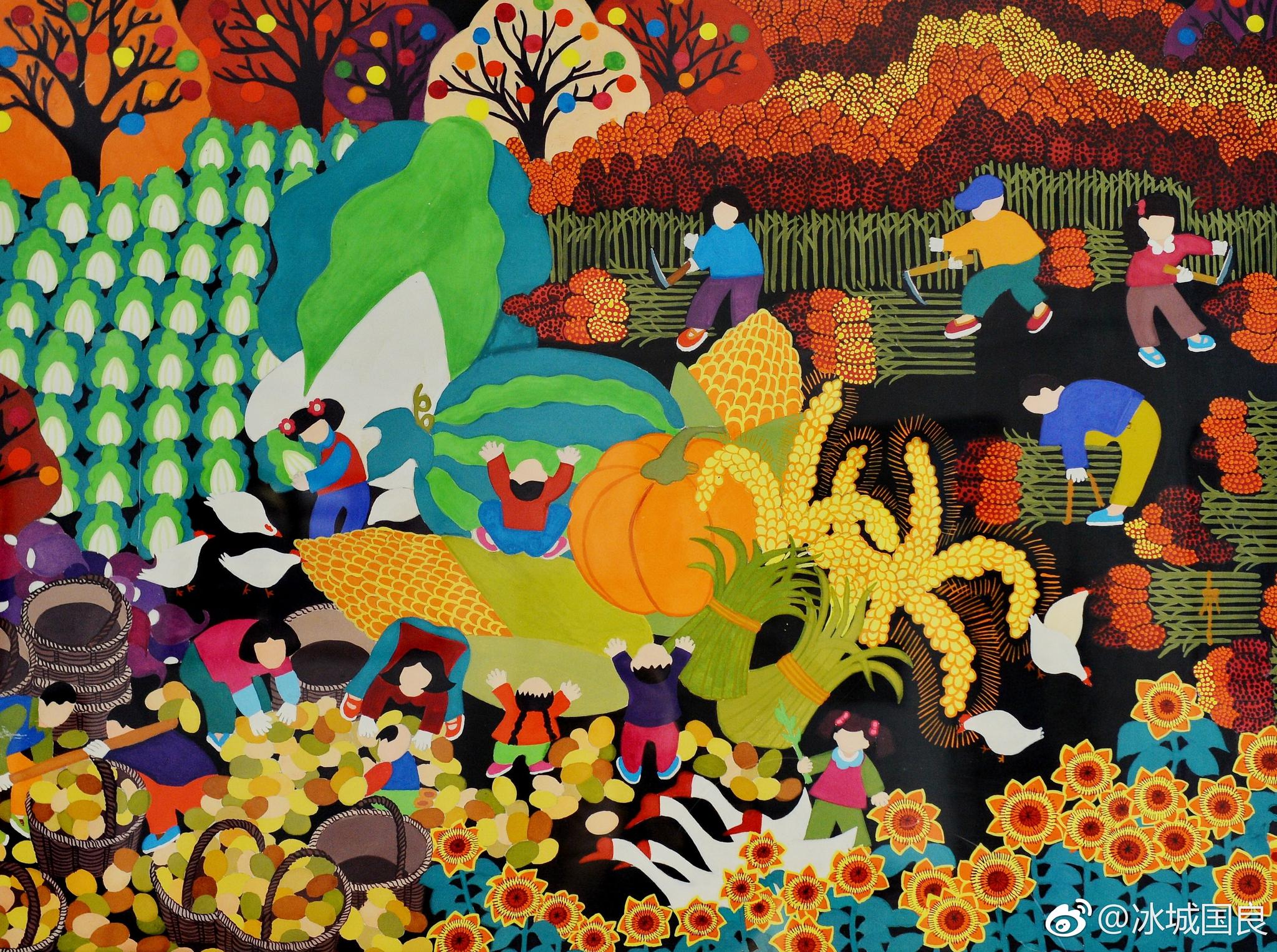 这是绥棱农民画它诞生在北大荒