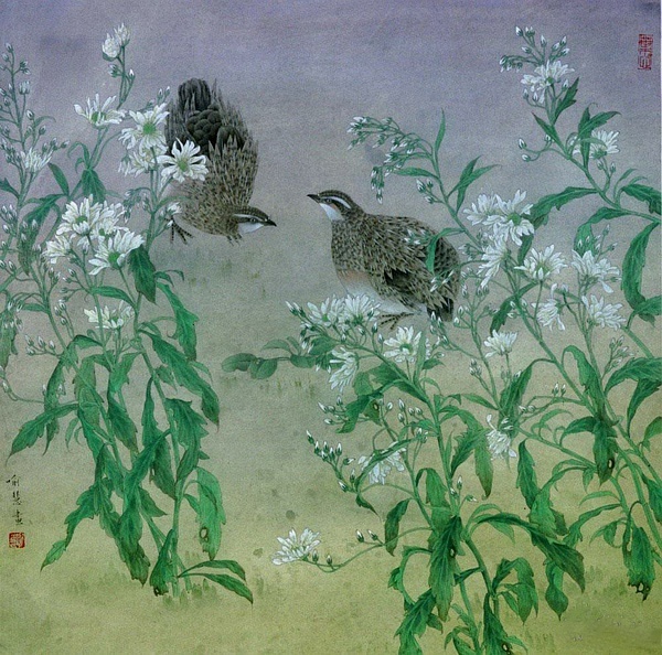 喻慧工笔,轻盈绿意,自在若仙.