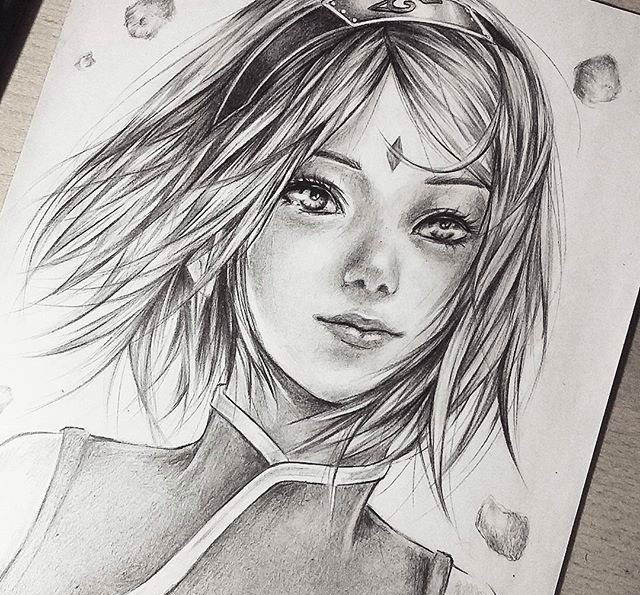 波兰画师笔下的火影人物系列,就喜欢这种黑白带笔触的画风,超赞