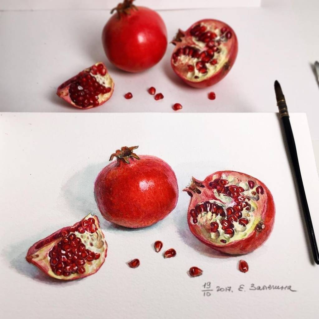 超写实水彩美食 · lizalegina
