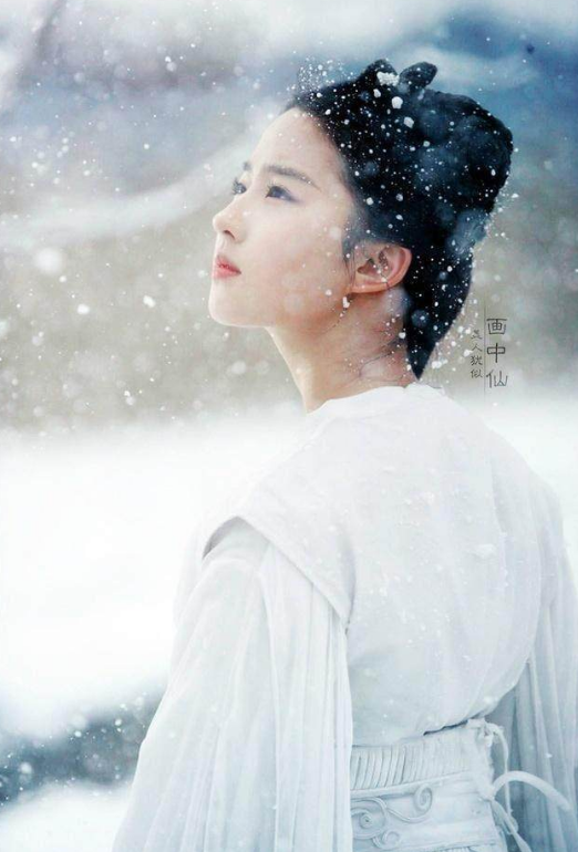 美哭了的女星古装侧颜照,热巴精致,赵丽颖婉约,刘亦菲美到炸!