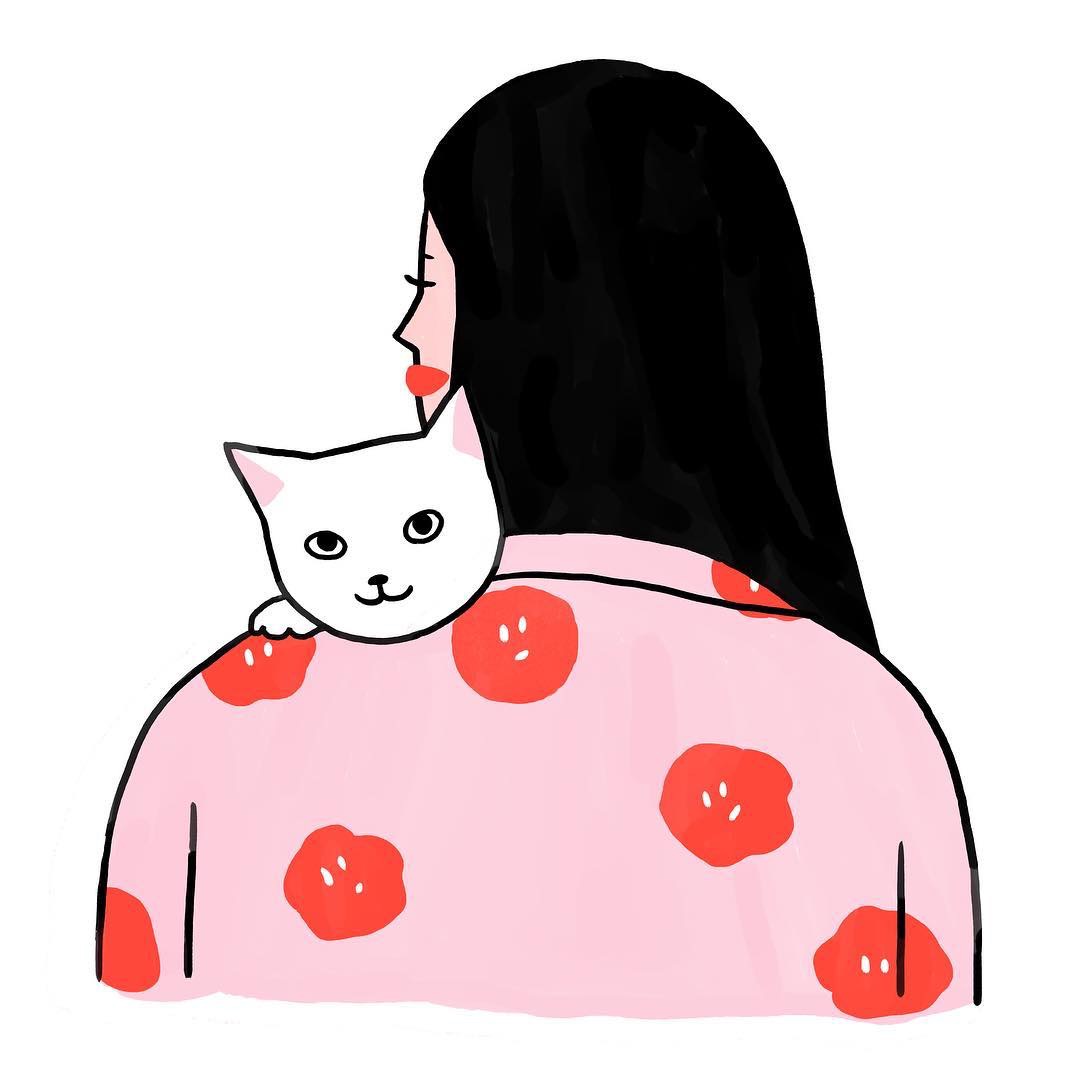 女孩和猫inslorrainesorlet