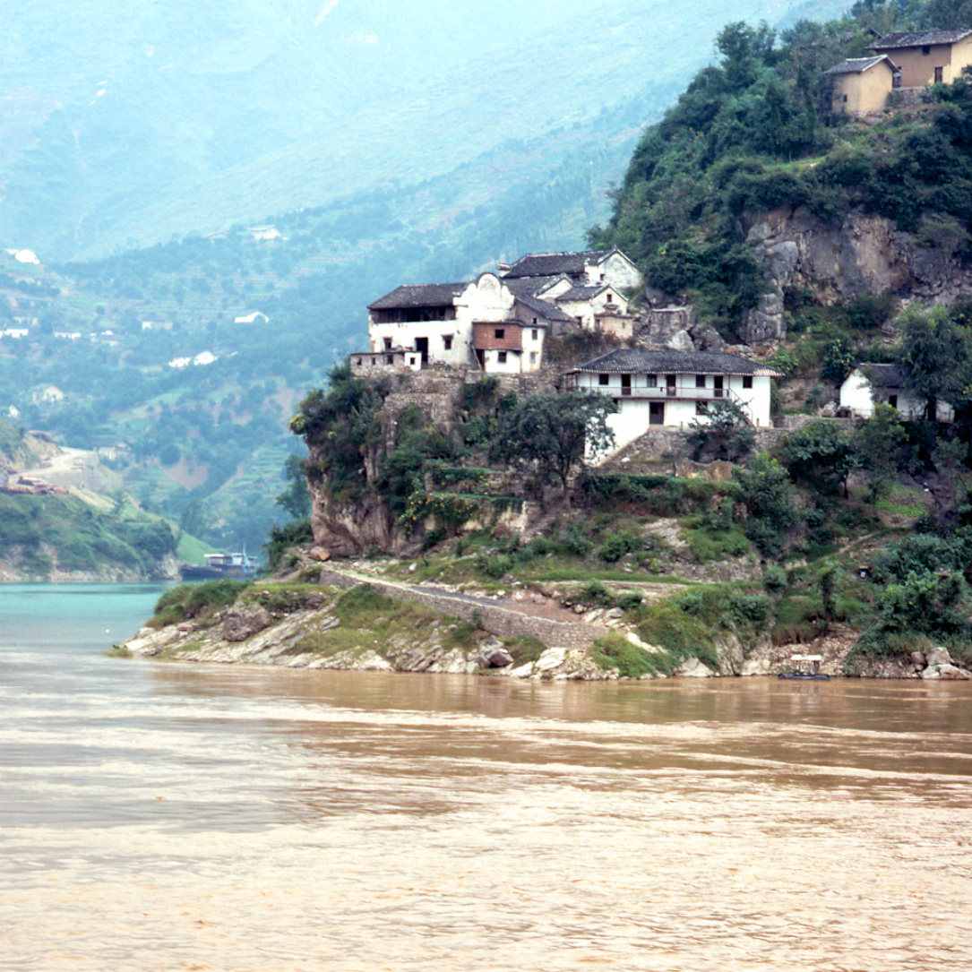 老照片 | 川江风景,1987年.摄影资料:iceaach