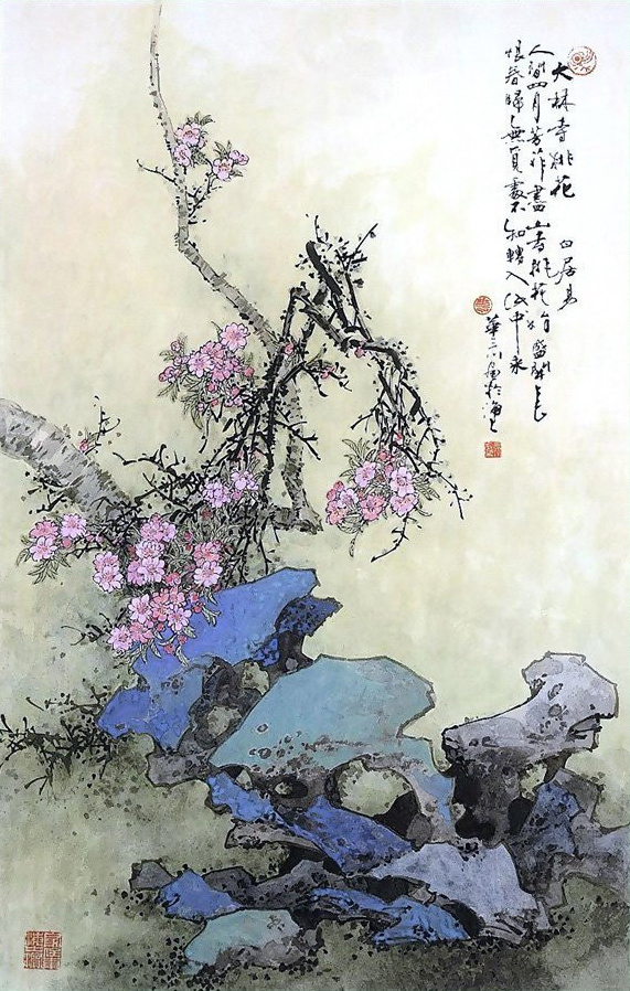 一卷诗书入画来几多闲情山水间华三川唐人诗意图