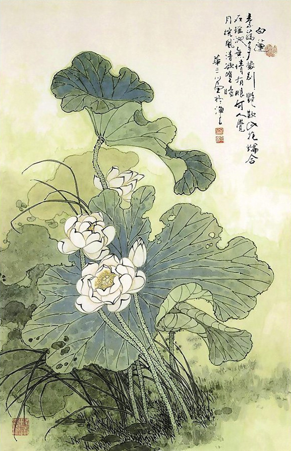 一卷诗书入画来几多闲情山水间华三川唐人诗意图