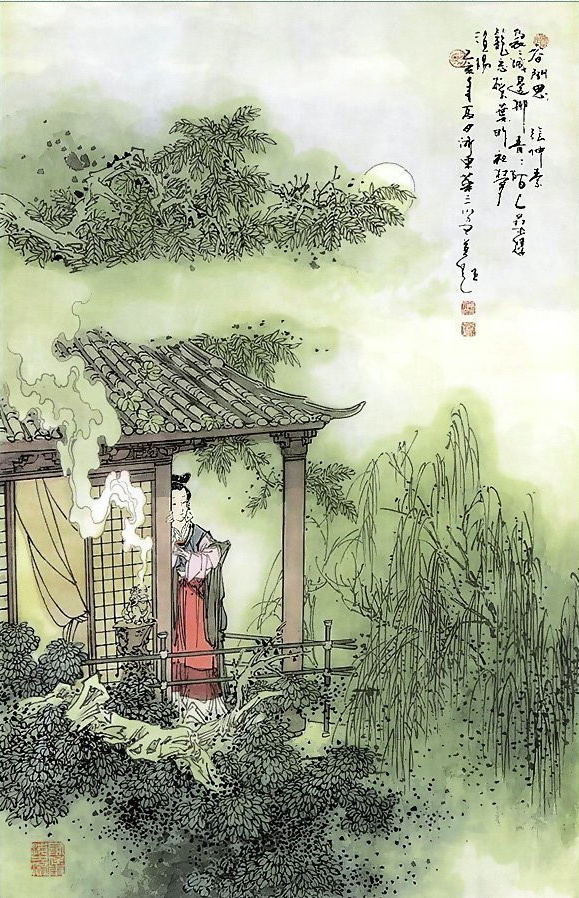 一卷诗书入画来几多闲情山水间华三川唐人诗意图
