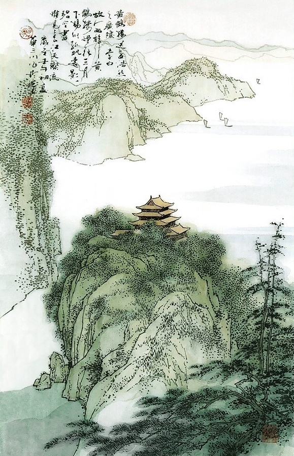 一卷诗书入画来几多闲情山水间华三川唐人诗意图