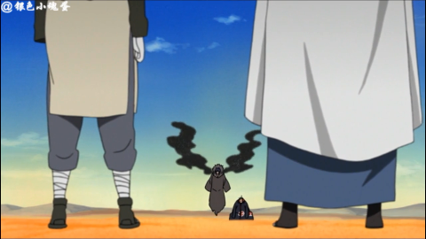 迪拉达和蝎追击大蛇丸,迪拉达用爆炸轰了大蛇