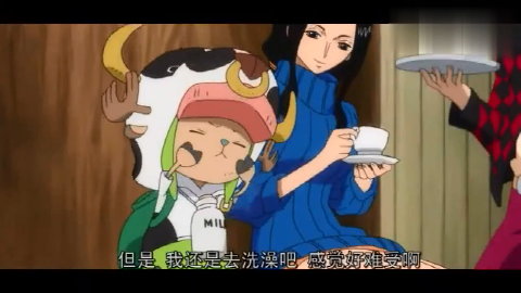 罗宾要和乔巴一起洗澡,布鲁克这骷髅也羡慕!