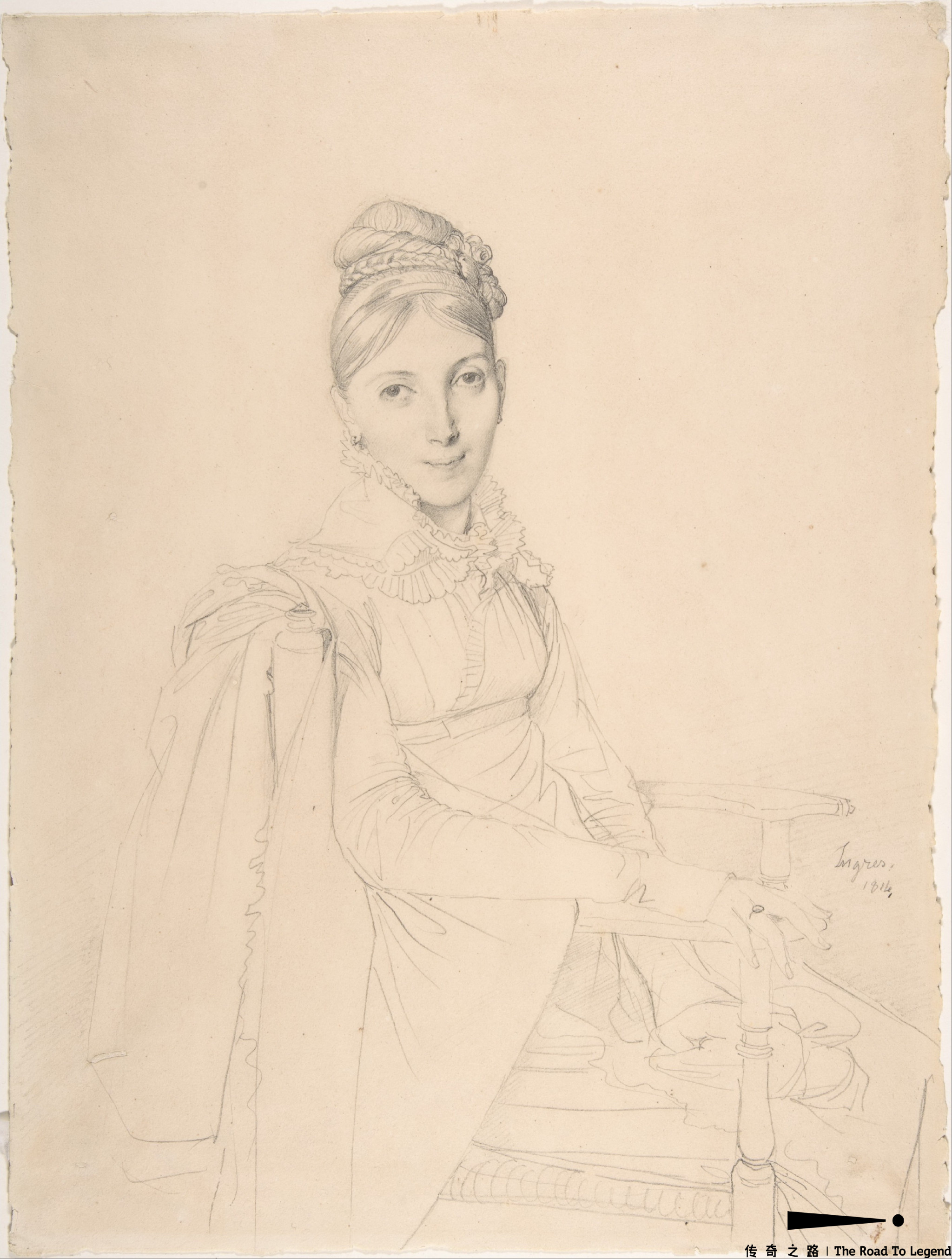 法国新古典主义画家安格尔,高清素描稿(2)