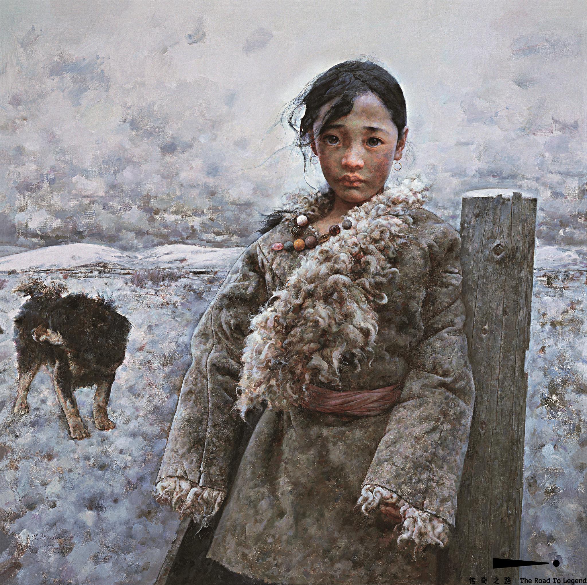 艾轩,当代画家,艾青之子,他的组图油画《西藏少女》是他很有名的代表