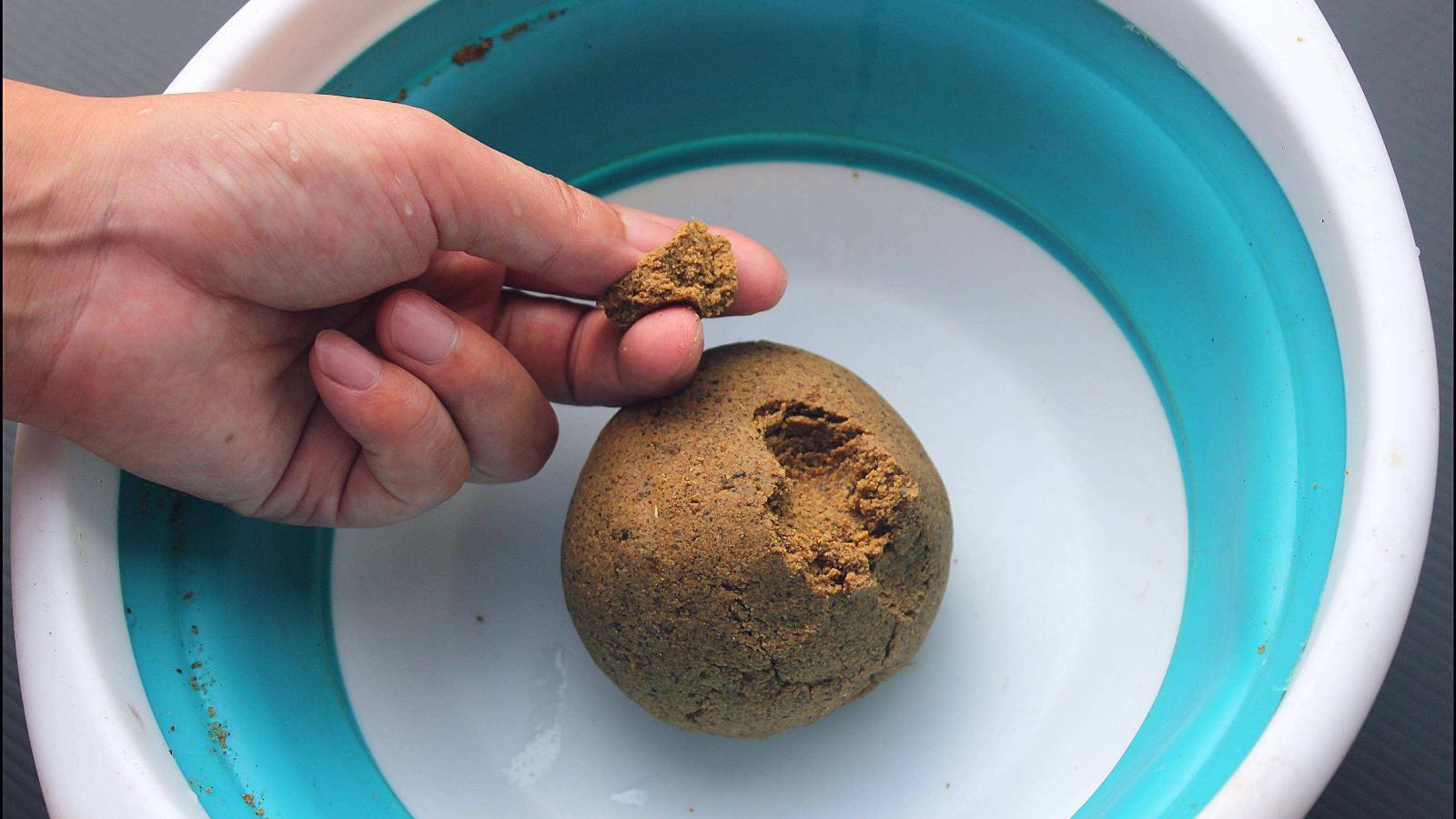 今天自制了一盆钓大鱼的窝料也能当饵料使用