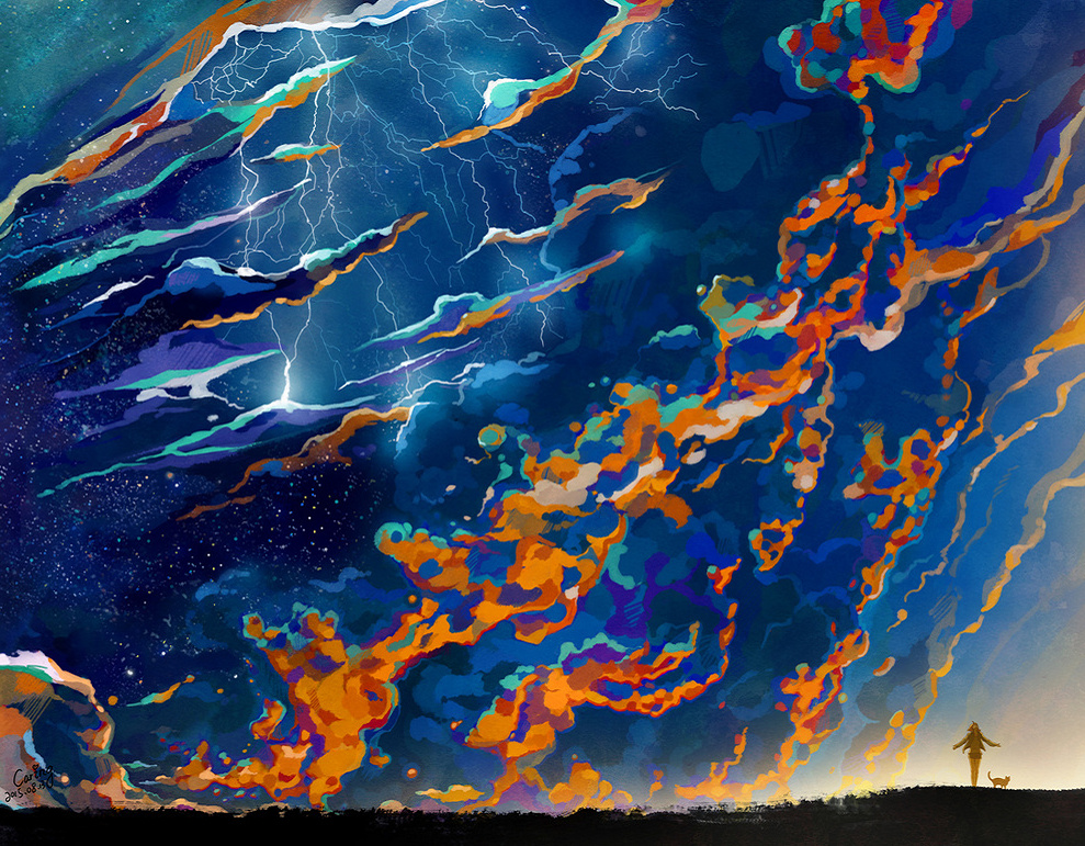 缤纷绚丽多彩的世界 早安