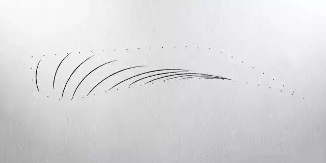 纹绣干货-流星眉的超详细画法!