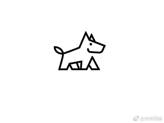 狗元素创意logo设计