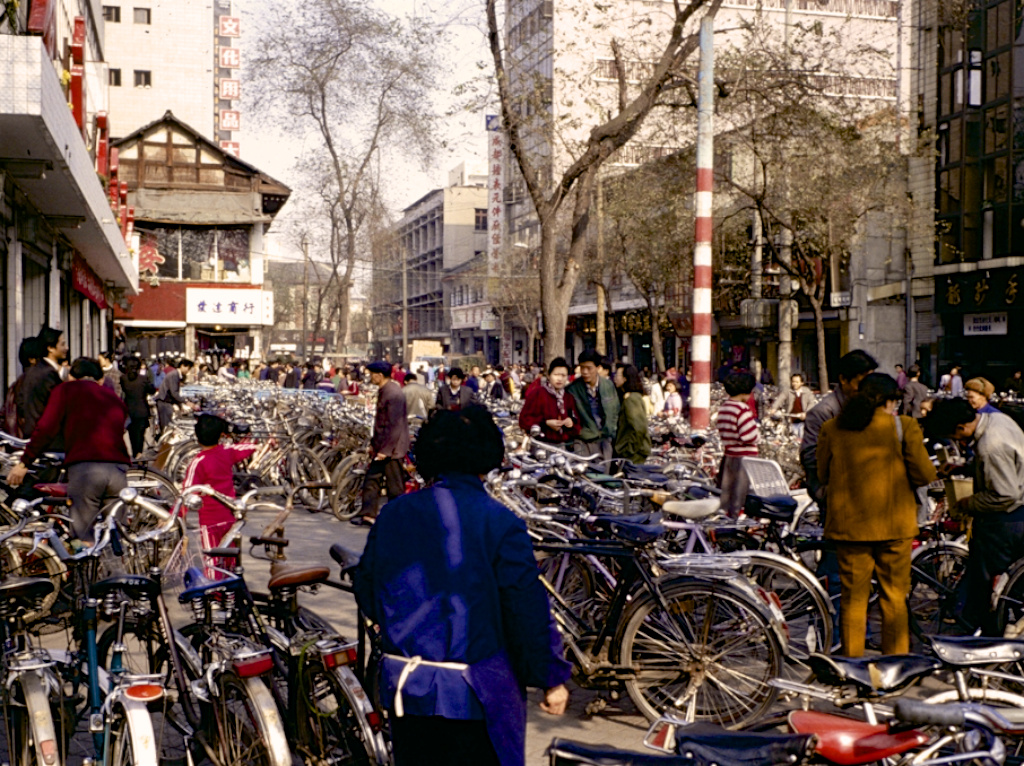 老照片成都1988年米歇尔彼得林