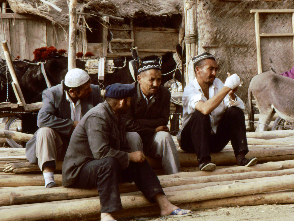 老照片新疆和田1996年andrew