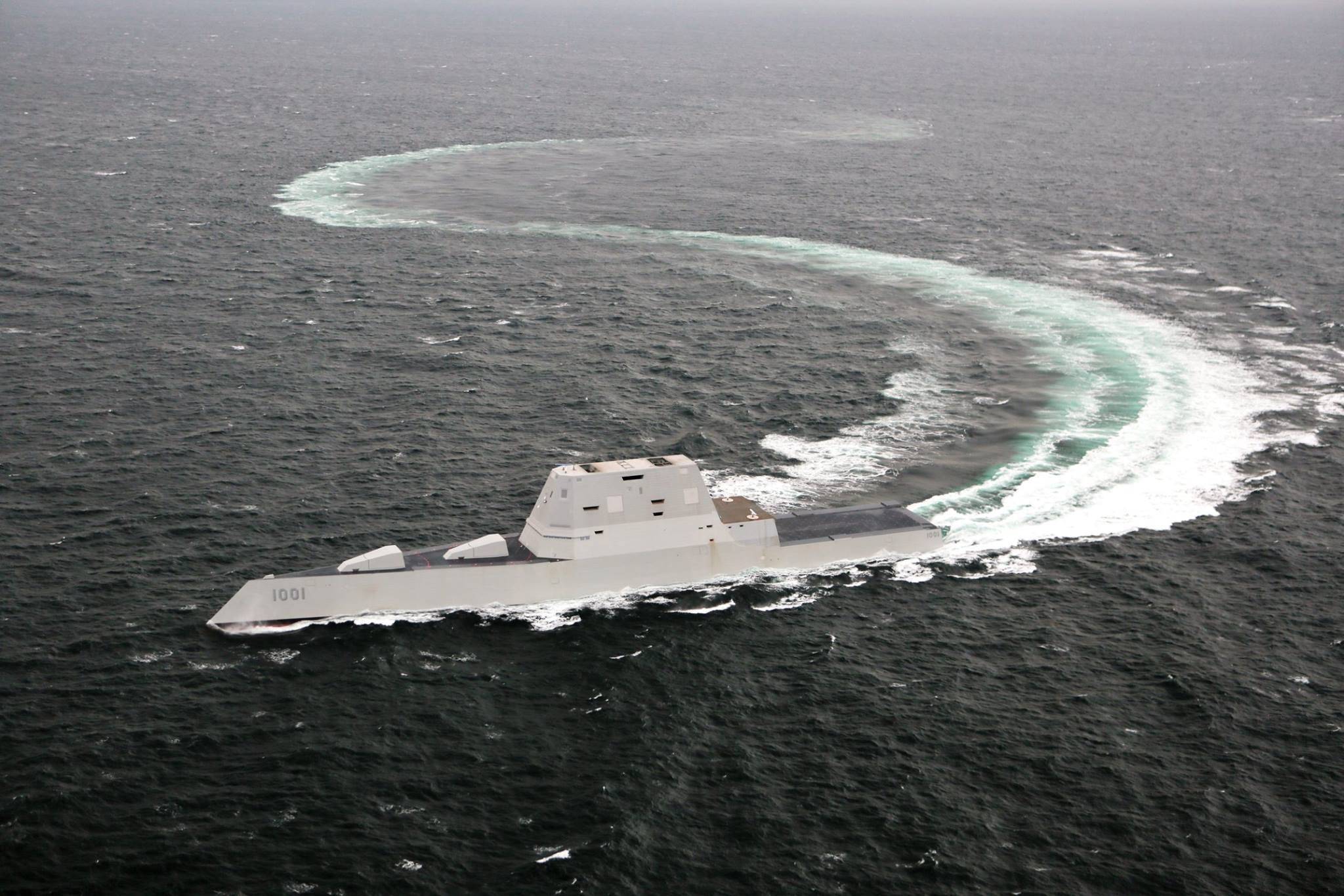 ddg-1001) - 第二艘的"朱姆沃尔特"级导弹驱逐舰在完成了验收测试