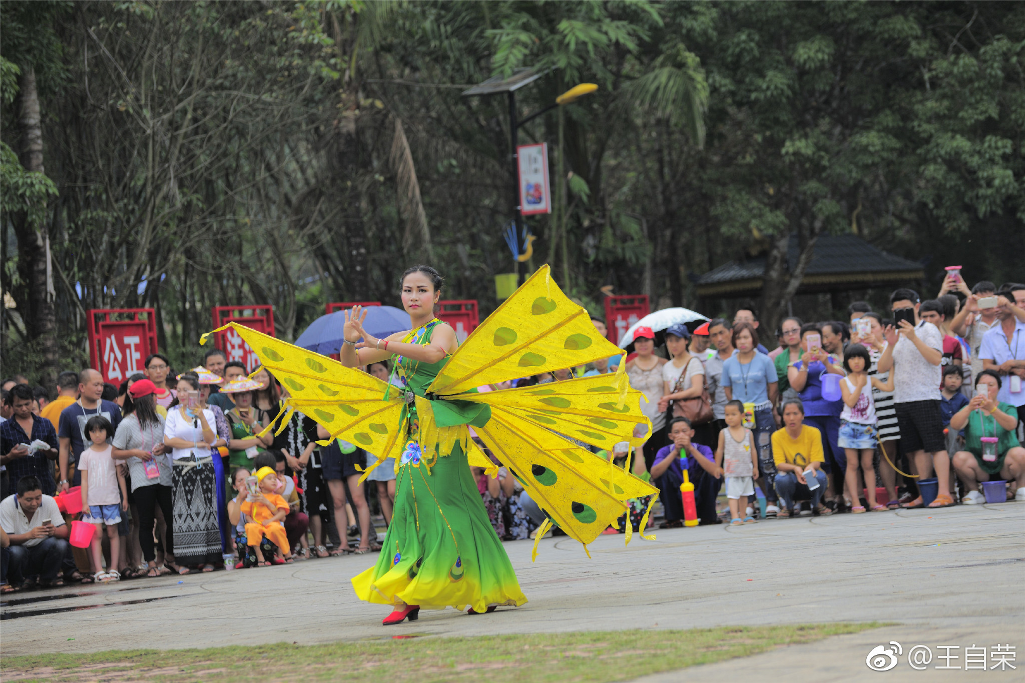 傣族的蝴蝶舞(2017年4月摄于孟定泼水节).