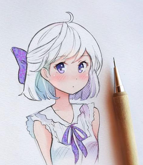 动漫这样画才够细腻,手绘师自动铅笔搭配马克笔效果很出彩!