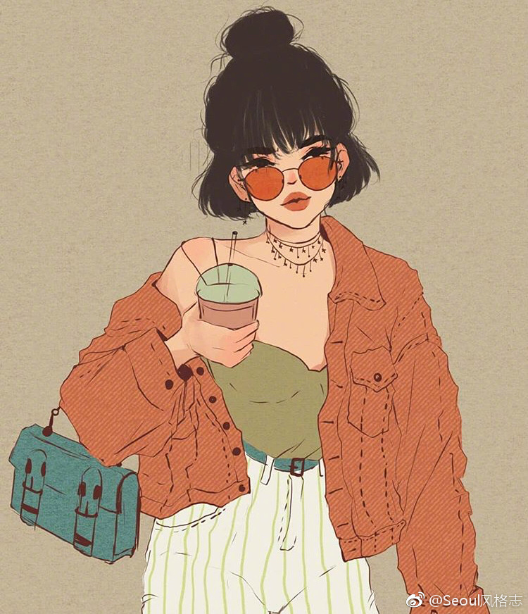 插画师toianmed笔下的酷女孩性格各异别具风情crlogo