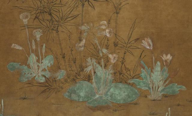 辽,佚名《竹雀双兔图》(辽宁博物馆藏)