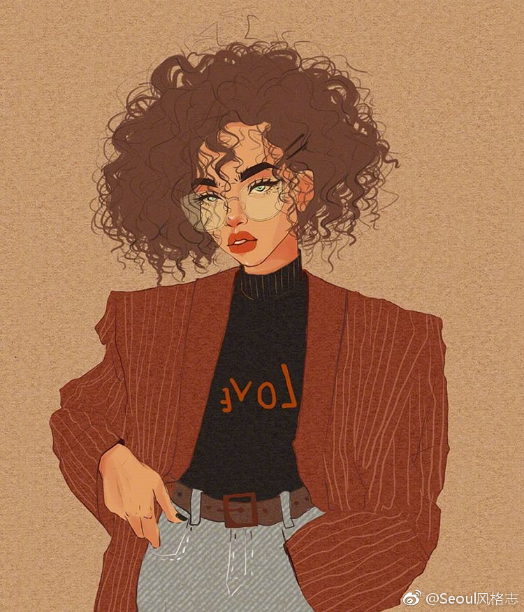 插画师toianmed笔下的酷女孩性格各异别具风情crlogo