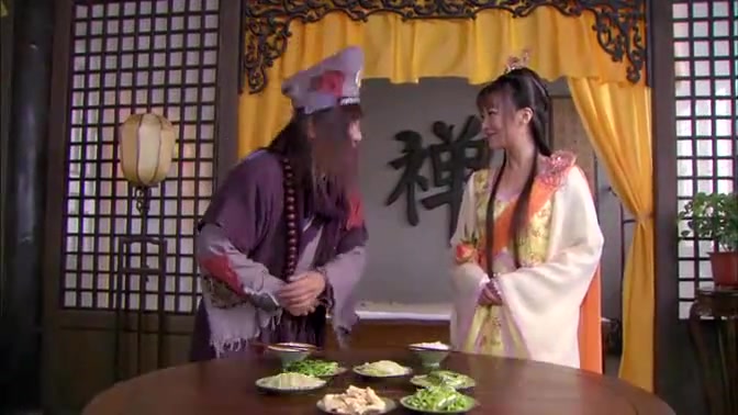 活佛济公:道济胭脂做一日夫妻,画面很美很伤感济公哭的很喜感