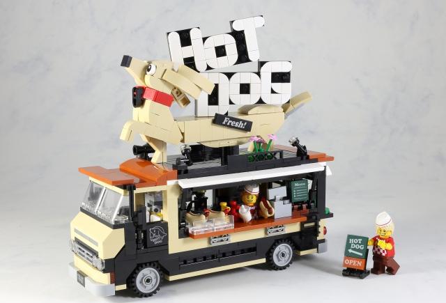 乐高moc作品欣赏,戊戌年的热狗餐车