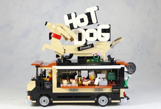 乐高moc作品欣赏,戊戌年的热狗餐车