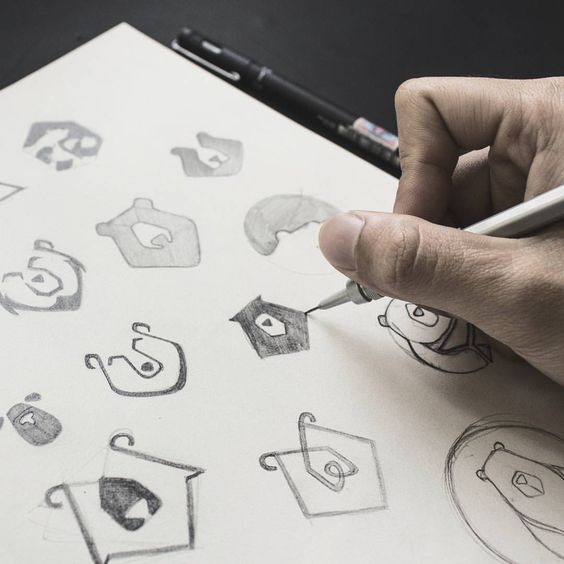 优秀logo设计草稿过程欣赏