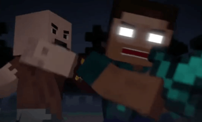 我的世界史蒂夫怕him但是这3个不怕最后一个吊打him