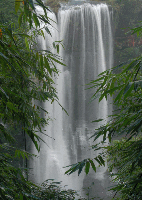 水到绝处是美景唯美瀑布美景太美了美醉了