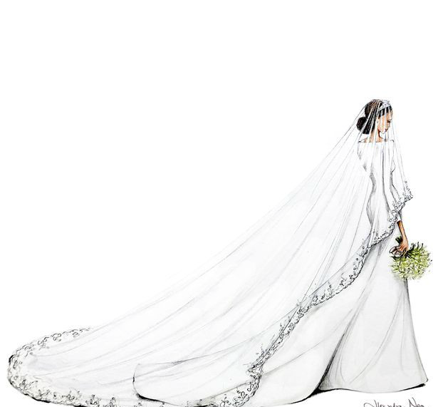 艺术家用手绘画出哈里王子的婚礼,素描版夏洛特公主也超可爱|夏洛特